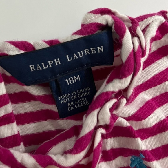 Ralph Lauren • Pink Striped Kids Shirt - Picture 4 of 4